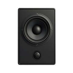 Fototapeta premium Black Studio Monitor Speaker for Professional Audio Mixing Work