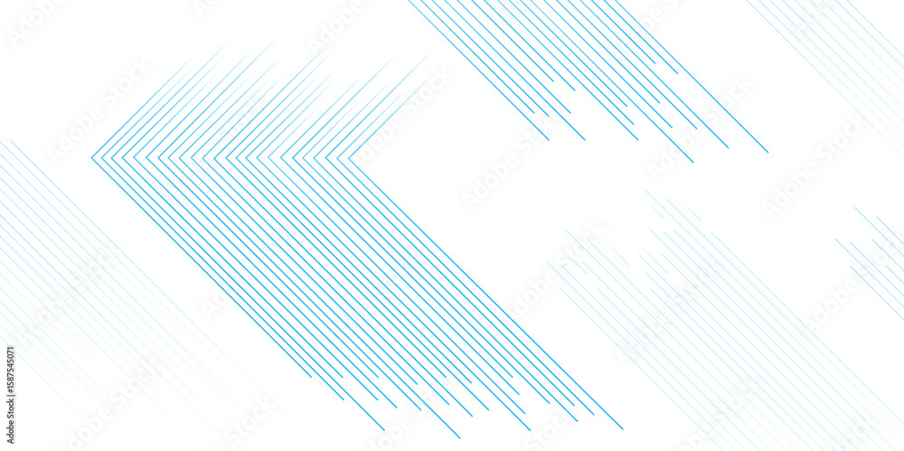 Aufkleber arrow stripe with light blue color and copy space for content, vector design. line elegant blue stri