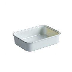 A simple, elegant white rectangular baking dish, perfect for oven use and serving dishes. Its sleek design complements any kitchen decor, making it both practical and stylish.