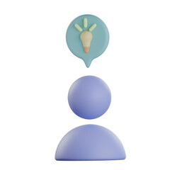 User Idea 3D Icon Colorful Design