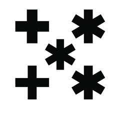 Obraz premium plus and minus signs