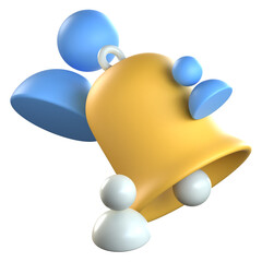 Notification 3D icon Colorful Design