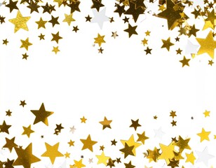 夜空に星が輝くテキストスペース有画像