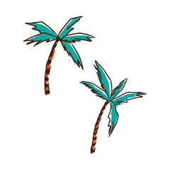 Palm tree asset design graphic