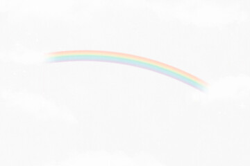 Rainbow png sticker, cute illustration, transparent background