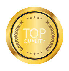 Golden Seal of Excellence: A gleaming golden emblem, signifying the pinnacle of quality and distinction, stands out with its elegant design.