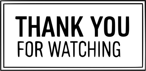 Obraz premium A simple, black and white sign expressing gratitude for viewing.