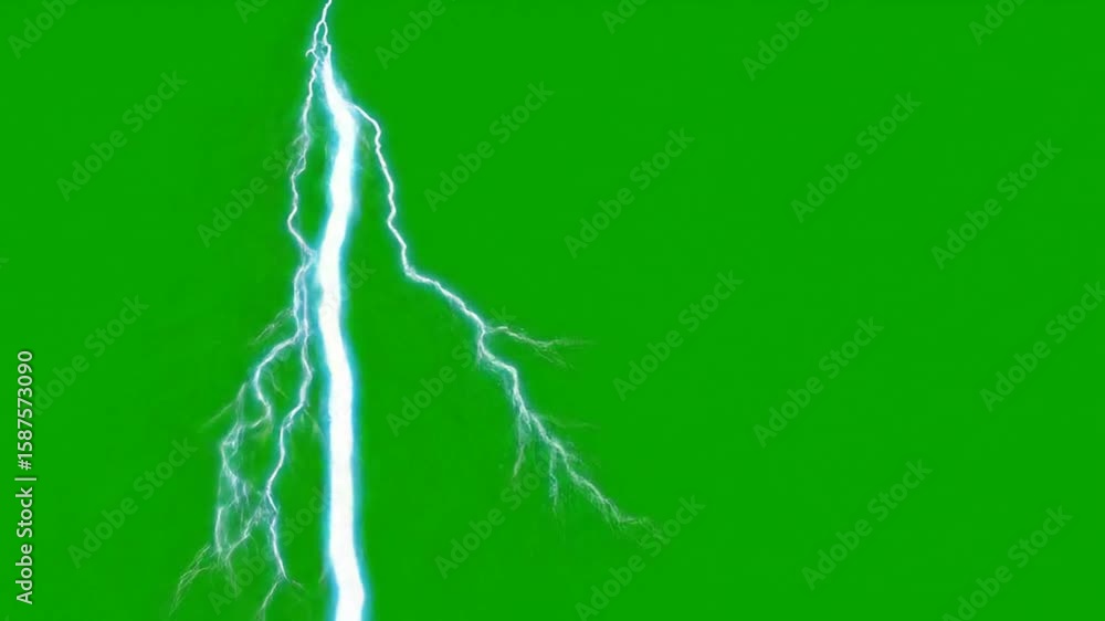Poster green screen lightning vfx: realistic thunderstorm effects for compositing and motion graphics