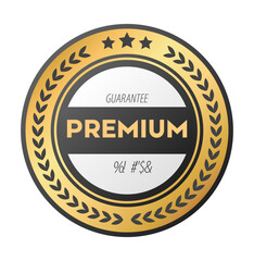 Premium Quality Seal: A high-quality, golden seal boldly proclaims PREMIUM, symbolizing excellence, trust, and top-tier standards.