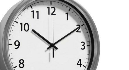 Analog Wall Clock Showing Time in Modern Interior Design