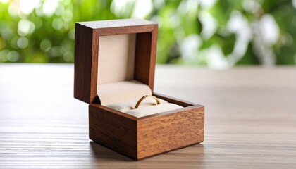 wedding rings in a box