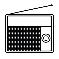 Vintage radio icon