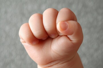 Baby Fist - A Newborn's Tiny Hand Symbolizing the Fragility of New Life