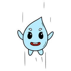 water character illustration hand drawn isolated vector