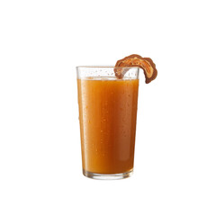 Refreshing Tamarind Juice in a Glass with Tamarind Garnish