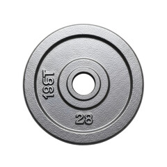 Isolated weight plate on black background