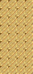 Seamless classic raster beige, yellow and brown and golden pattern. Classic vintage background. Traditional orient ornament.