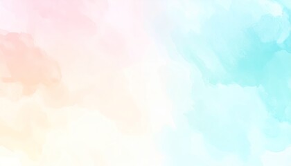 Pastey watercolor background texture, abstract art with brush strokes and vibrant colors