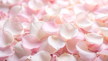 Fototapeta premium Exquisite pink and white flowers in full bloom, a serene natural display of floral beauty