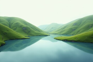 lake in the mountains