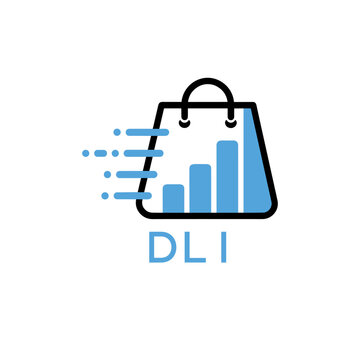 Classic Shield Logo with Stars and DLI Letters &ndash; Premium Badge or Security Brand Identity. DLI Letter Logo.
