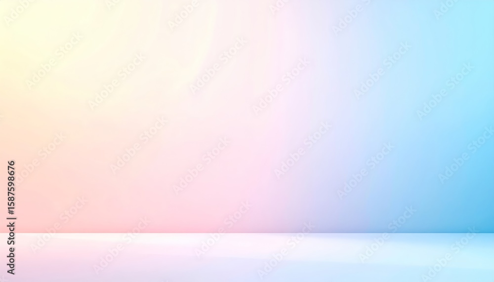 Poster colorful gradient background, a spectrum of seamless blending hues for abstract design