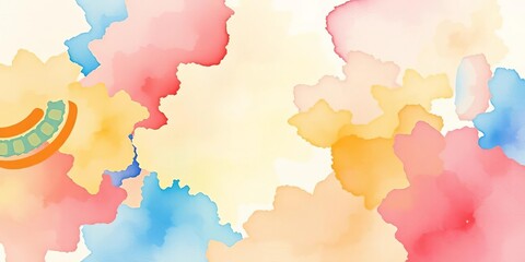 Vibrant watercolor washes in pastel hues, perfect for vertical designs,  graphic,  abstract