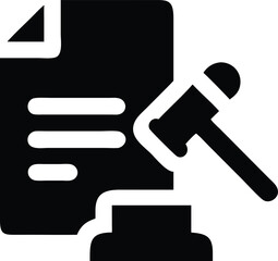 Law and legal document icon