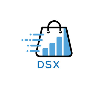 Classic Shield Logo with Stars and DSX Letters &ndash; Premium Badge or Security Brand Identity. DSX Letter Logo.

