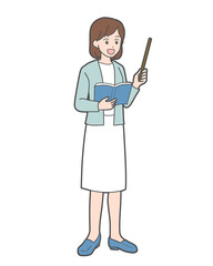 指導をする先生