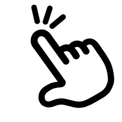 指さし　アイコン　記号　サイン タッチ　ワンポイント　手　イラスト	