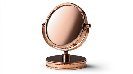 Rose gold compact mirror