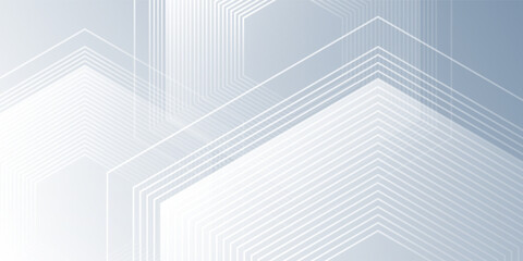 White background with dynamic wavy hexagon texture abstract modern design art