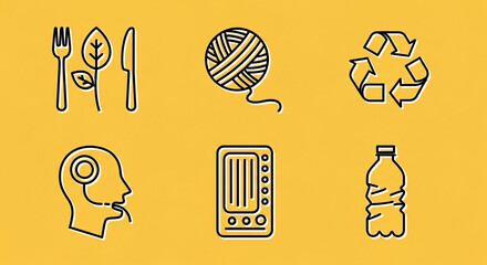 vector illustration of a recycling symbol