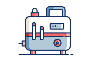 Obraz premium Wall Boiler Mounted Thin Line Icon