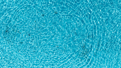 Summer Tropical beach water  with crystal clear water on beach background,Aerial view