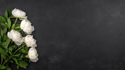 White peonies arrangement