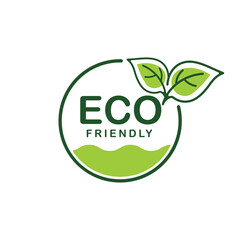 Eco-Friendly Label Logo Design, Ecological Food Coupons. Natural Organic Food Labels.