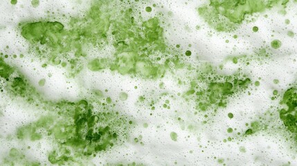 Green stains on soap suds