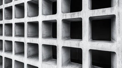 Abstract concrete wall pattern