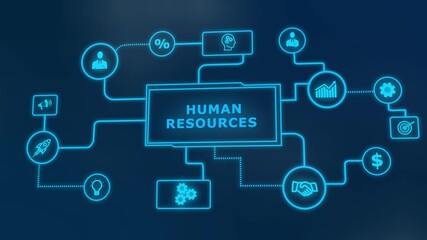 Business, Technology, Internet and network concept. Human Resources HR management concept. Business digital background - Powered by Adobe
