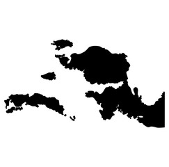 Cartoon Silhouette Island Map Simple Design Icon Digital 