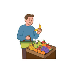 Man&rsquo;s Weekend Market Trip