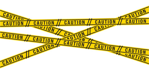 Warning sign featuring a Under Construction shield and rolls of hazard tape, conveying a message of caution and ongoing activity in eps 10.