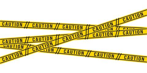Warning sign featuring a Under Construction shield and rolls of hazard tape, conveying a message of caution and ongoing activity in eps 10.