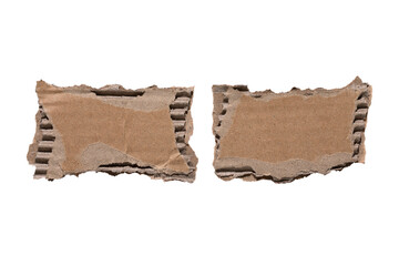 torn or ripped brown cardboard paper isolated on transparent png background,realistic piece of torn cardboard paper edges,scrap with torn edges, sign, label, banner, or paper collage element