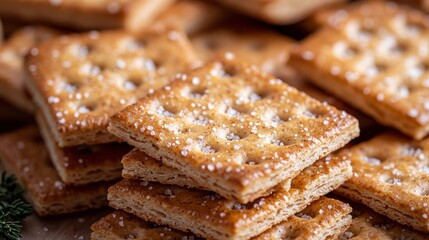 Stacked crispy crackers (2)