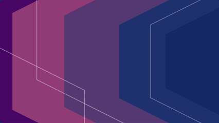 Minimalist abstract background with layered translucent rectangles in purple, blue, and violet tones.