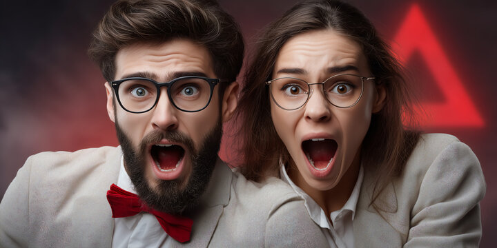 Corporate risk assessment dashboard displaying red alert indicators with finance experts responding in meeting