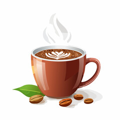 Obraz premium Cozy Cacao Cup, Perfect Steaming Hot Beverage